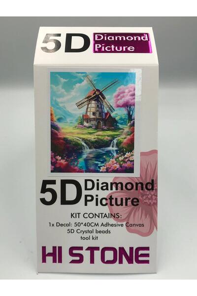 DUCK HOBY 50x40 Boncuklu Taş Mozaik Elmas Goblen Pano Tablo Resim Boncuk Puzz...