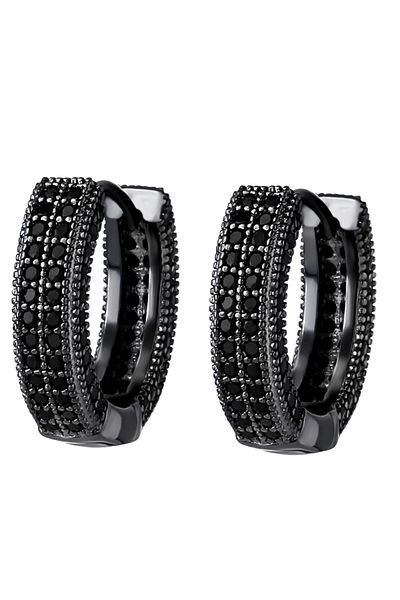 Omark Cotton Black Widow Earrings