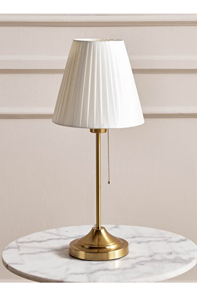 ARSTID مصباح طاولة من قطعتين لغرف النوم والمكاتب وغرف الأطفال، ذهبي - ارتفاع 55 سم × عرض 22 سم × عمق 15 سم × طول سلك 203 سم