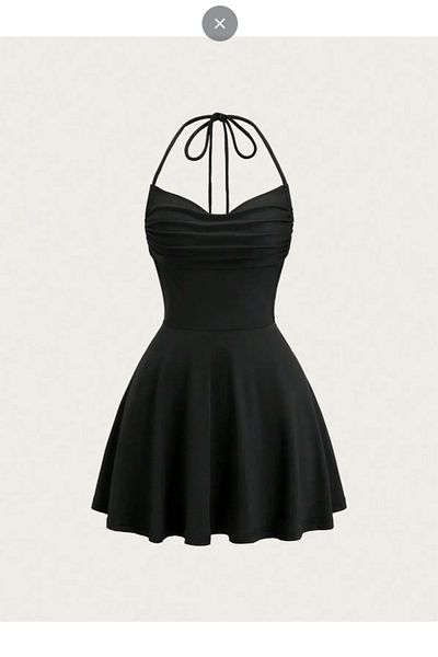 MYCPARL Mini Dress with Tie-Up Draped Straps