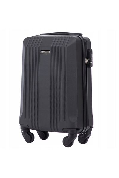 OEM Bagaj de cabină WINGS KESTREL XS, 28L, 4 roți, gri închis, ABS
