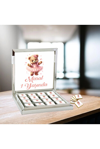 Tuna Kişiye Özel 48'li Madlen Çikolata Ve Kutu, Doğum Günü