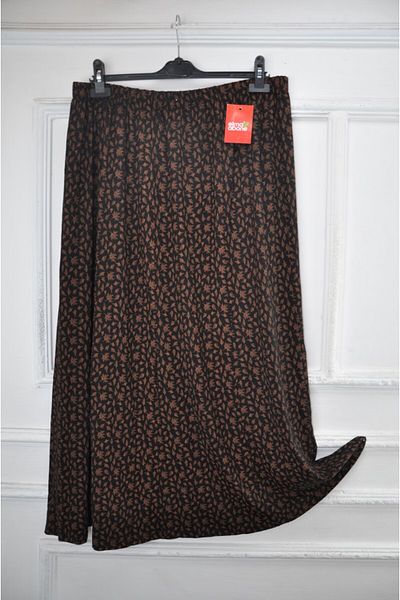elma abone Plus Size Pigment Combed Cotton Elastic Mother's Skirt