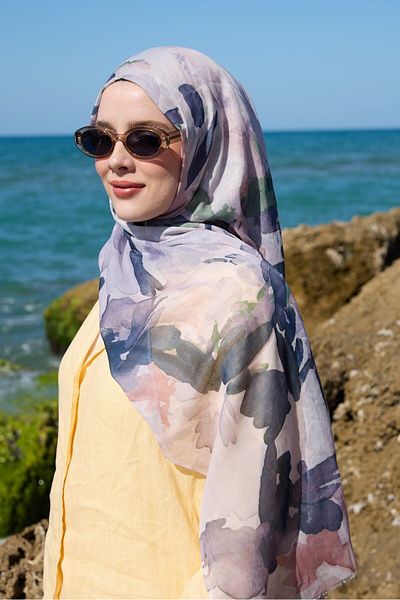Modakaşmir شال ميرليا بنمط القمر