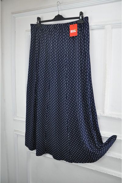 elma abone Plus Size Pigment Combed Cotton Elastic Mother's Skirt