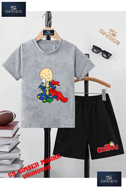 SS SİNSER Children's Unisex “Caillliou Tavasan Blanket“ Custom Printed Crew N...