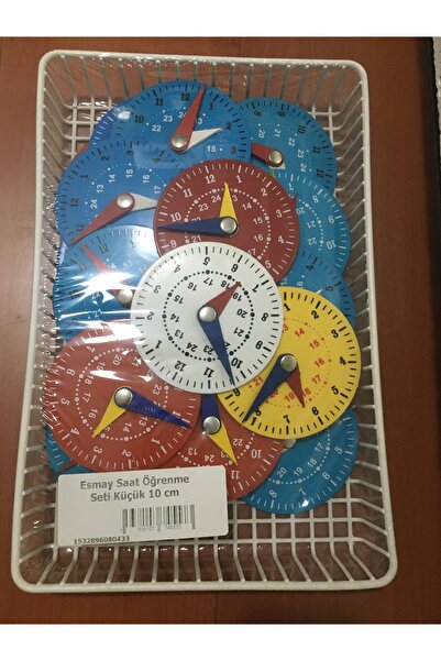gnsstore Saat Öğrenme Seti 10 cm 24 Adet Okul Öncesi İlk Okul Hediye