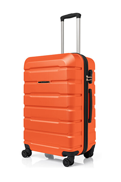 OLEETS Unisex 4 Tekerli Kilitli Orta Boy Valiz Bavul