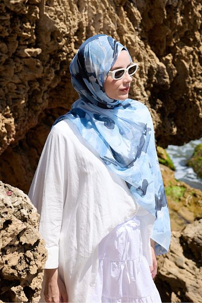 Modakaşmir شال ميرليا بنمط القمر
