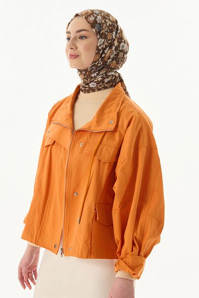 FENZA SCARF Floral Pattern Cotton Shawl - Brown