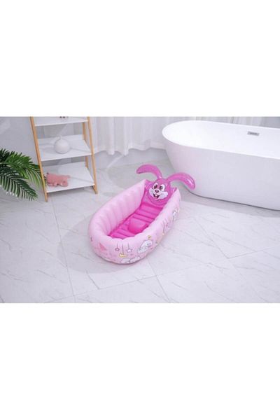 Picodino Inflatable baby bathtub, portable and multifunctional, 0-5 years, pink