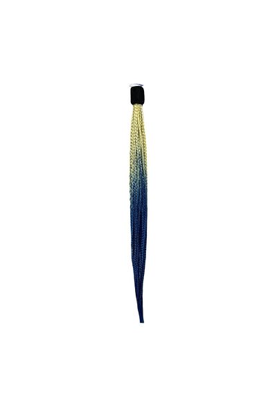 OEM Codite Impletite Stil Afro Pentru Casca Moto Blond Albastru