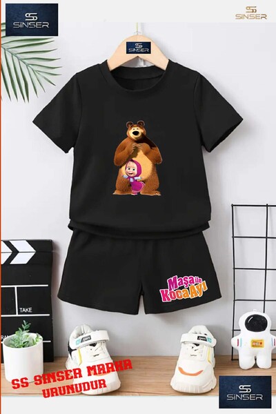 SS SİNSER Tricou cu gât rotund cu imprimeu special UNISEX pentru copii „MASA ...