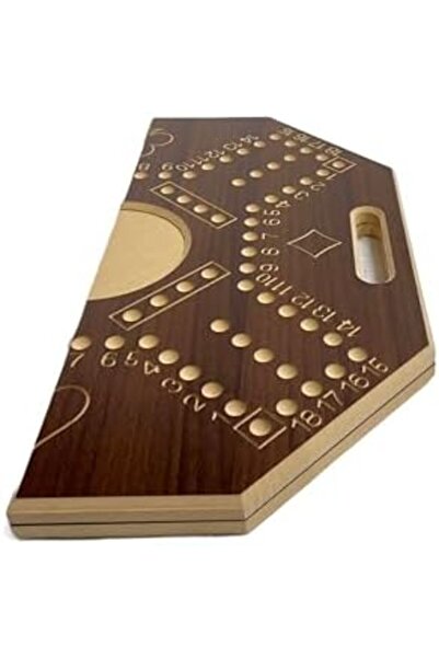 ALBADER , Numbered Foldable Jackaroo Wooden Board Game For 4 Players, Jacaroo Family Board Game