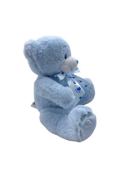 JPT Blue teddy bear for baptism candle