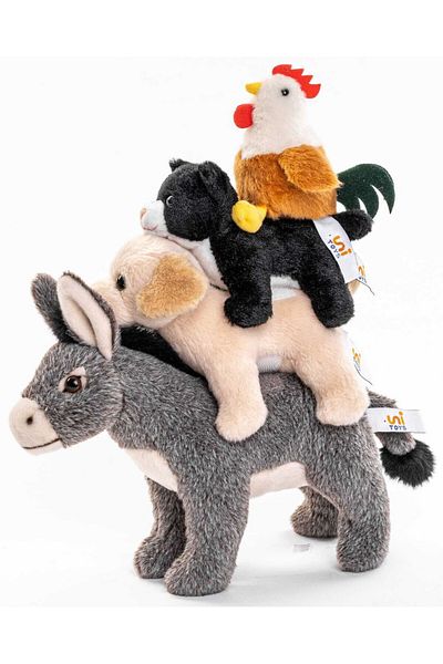 JPT The Bremen Town Musicians - Eco-friendly plush toy, 32 cm