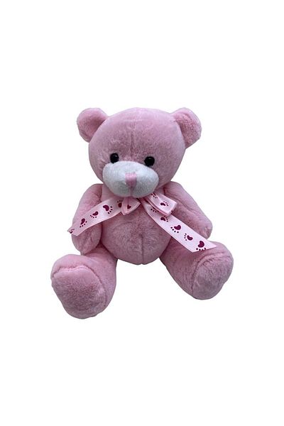 JPT Maxi pink bear for baptism candle arrangement 20cm