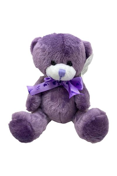 JPT Purple teddy bear for baptism candle - teddy bear candle arrangements