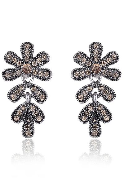 Waves And Pebbles Glitter Branch Earrings