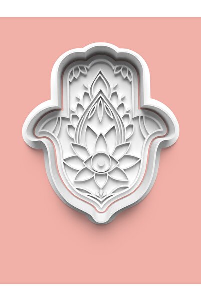 AKTASTORE قالب بسكويت على شكل زهرة اللوتس وقالب عجينة السكر