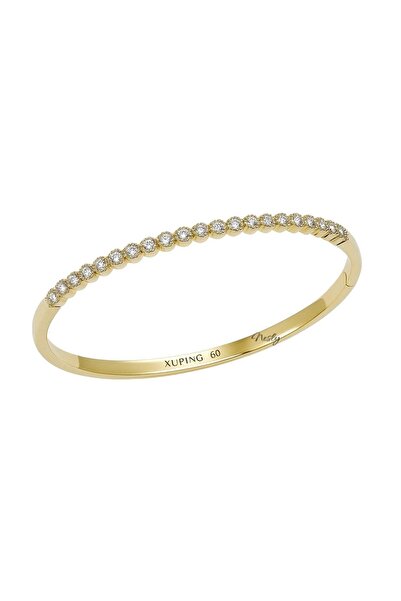 neslyaccessories 14K Gold Zarif Tasarım Kelepçe Bilezik