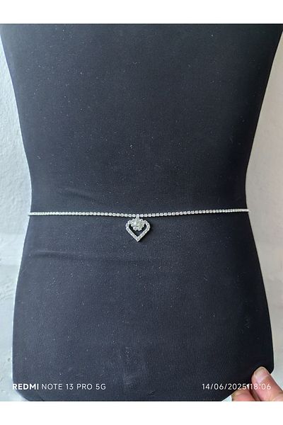 Mihra Aksesuar Daisy Heart Stone Belt
