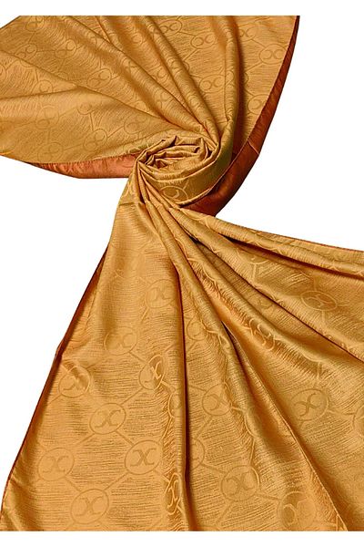 mim eşarp Leila Double Sided Jacquard Patterned Silky Shawl – 75X190 cm