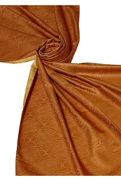 mim eşarp Leila Double Sided Jacquard Patterned Silky Shawl – 75X190 cm