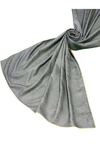 mim eşarp Leila Double Sided Jacquard Patterned Silky Shawl – 75X190 cm