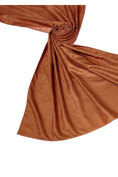 mim eşarp Leila Double Sided Jacquard Patterned Silky Shawl – 75X190 cm