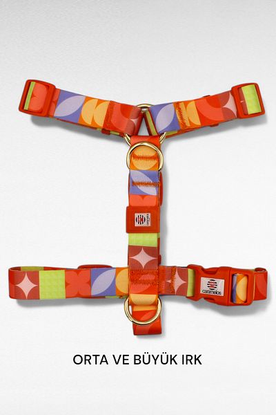 CARAMELOS H Type Dog Chest Collar Medium and Large Breed, Special Series, 2.5 Cm, Dog Chest Collar