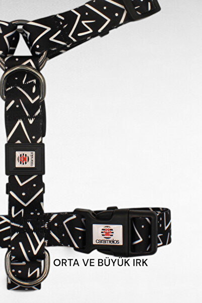 CARAMELOS H TİPİ KÖPEK GÖĞÜS TASMASI ORTA VE BÜYÜK IRK, ÖZEL SERİ, 2,5 CM, KÖPEK GÖĞÜS TASMA