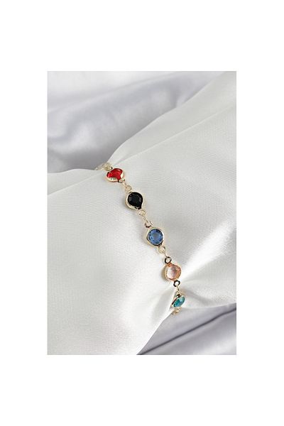 Skygo Brass Assortment Model Gold Color Zircon Stone Women's Bracelet - Tj-Bb7039