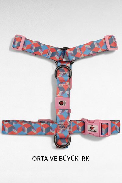 CARAMELOS H Type Dog Chest Collar Medium and Large Breed, Special Series, 2.5 Cm, Dog Chest Collar