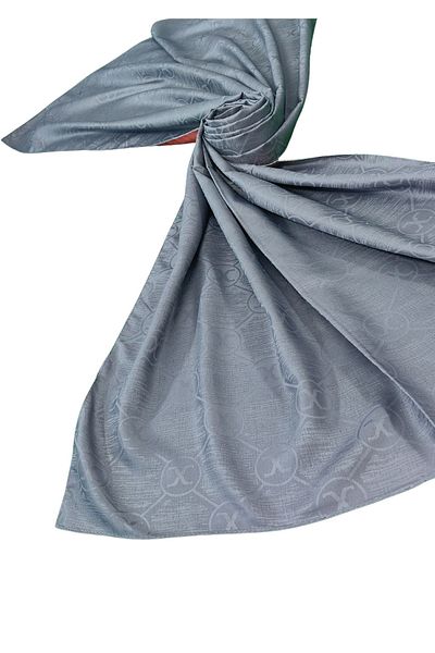 mim eşarp Leila Double Sided Jacquard Patterned Silky Shawl – 75X190 cm