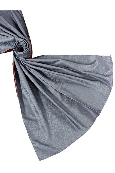 mim eşarp Leila Double Sided Jacquard Patterned Silky Shawl – 75X190 cm