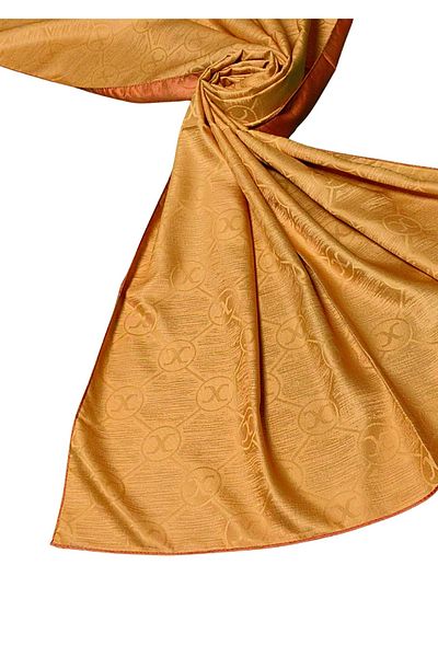 mim eşarp Leila Double Sided Jacquard Patterned Silky Shawl – 75X190 cm