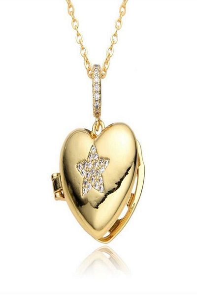 DEMOKAN Women's Necklace Vip Series Opening Star Figure Zircon Stone Non-Tarnish Necklace