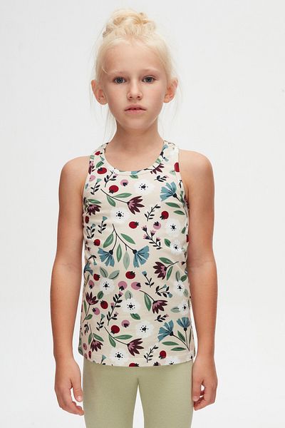 LOVETTI Fairy Garden Girl's Patterned Sleeveless T-Shirt