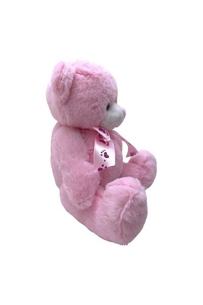 JPT Pink baptism candle bear 15 cm