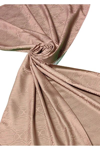 mim eşarp Leila Double Sided Jacquard Patterned Silky Shawl – 75X190 cm