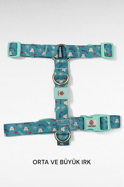 CARAMELOS H Type Dog Chest Collar Medium and Large Breed, Special Series, 2.5 Cm, Dog Chest Collar