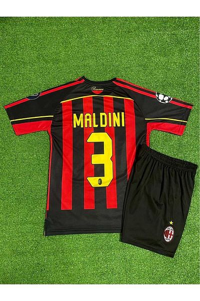 Lion Spor Tricou de fotbal pentru copii Maldini 2007 Sezon M'ilan0038375