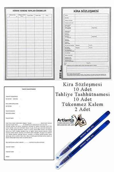 Artlantis Lease Agreement and Eviction Warrant 10 Pieces Ballpoint Pens Lease...