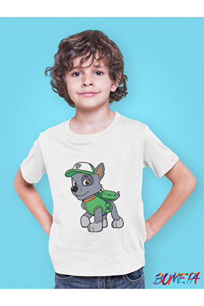 Bumeta Recycling Duty with Rocky Paw Patrol Kids T-Shirt T-Shirt