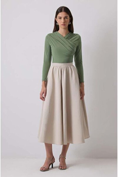 Touche Drapeli Çıt Çıt Body Haki