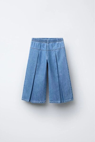 lumo bella kids Lycra Wide Leg Girl's Denim Trousers