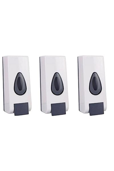 Sea Home 3 Pieces 350 ml Shower Shampoo Dispenser, Refillable Shampoo and Conditioner Bottles M-2572
