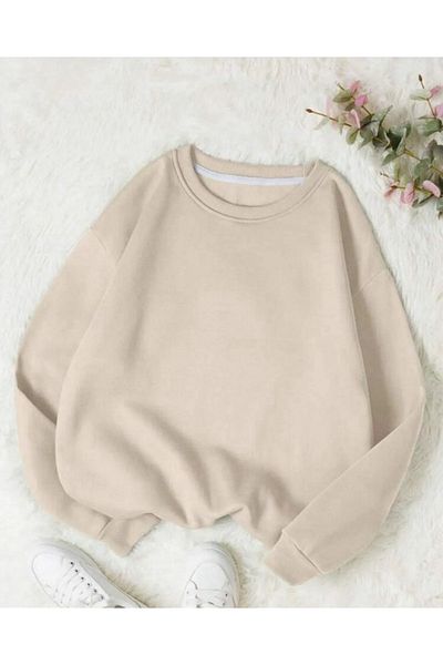 FAEL LİFE Unisex Owersized Basic Cycling Neck Sewatshirt Woman/Man