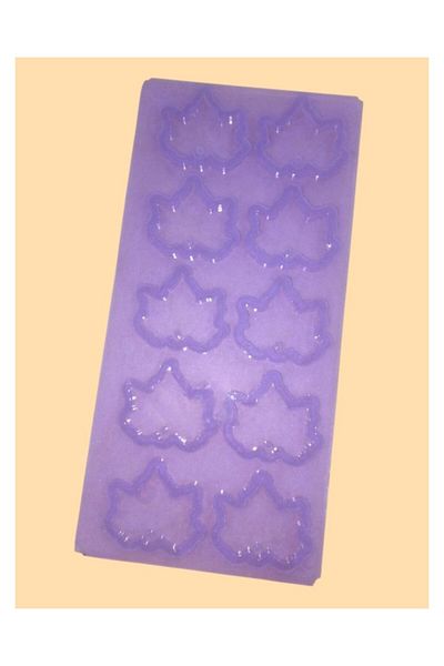 ElHobi 10 Pieces Resin Epoxy Mold Multiple Pendant Keychain Plane Leaf 4.5 cm